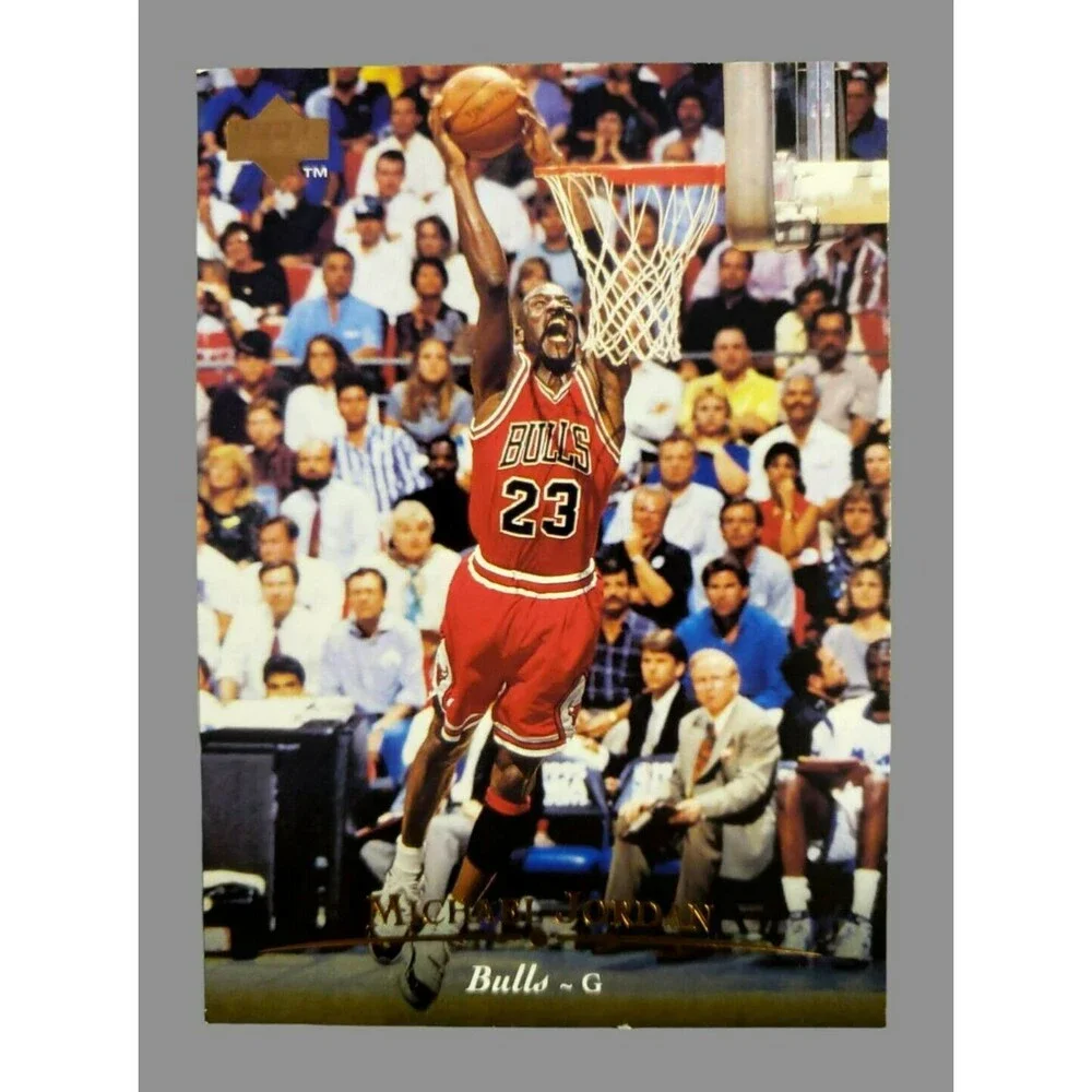 VTG. 1995-96 Upper Deck MICHAEL JORDAN NBA Basketball Card #23 CHICAGO BULLS HOF
